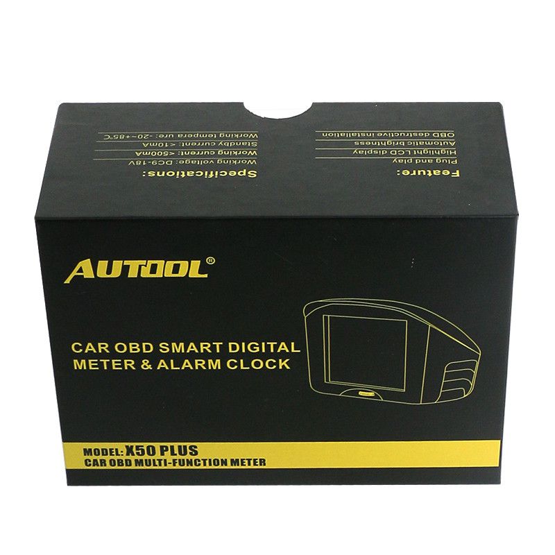 Autool x50 plus instrumento digital inteligente OBD a bordo multifuncional
