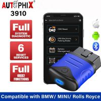 AUTOPHIX 3910 Bluetooth OBD2 Scanner for BMW/MINI/Rolls Royce Car Diagnostic Scan Tool EPB CBS ETC Battery Check Throttle Learn