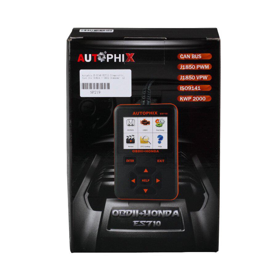 Herramienta de diagnóstico autophix e - Scan es710 para escáneres honda + obd2