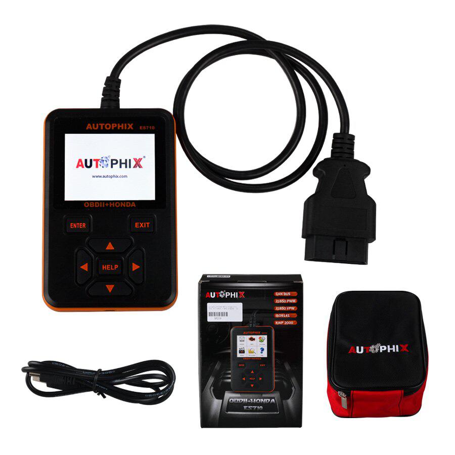 Herramienta de diagnóstico autophix e - Scan es710 para escáneres honda + obd2