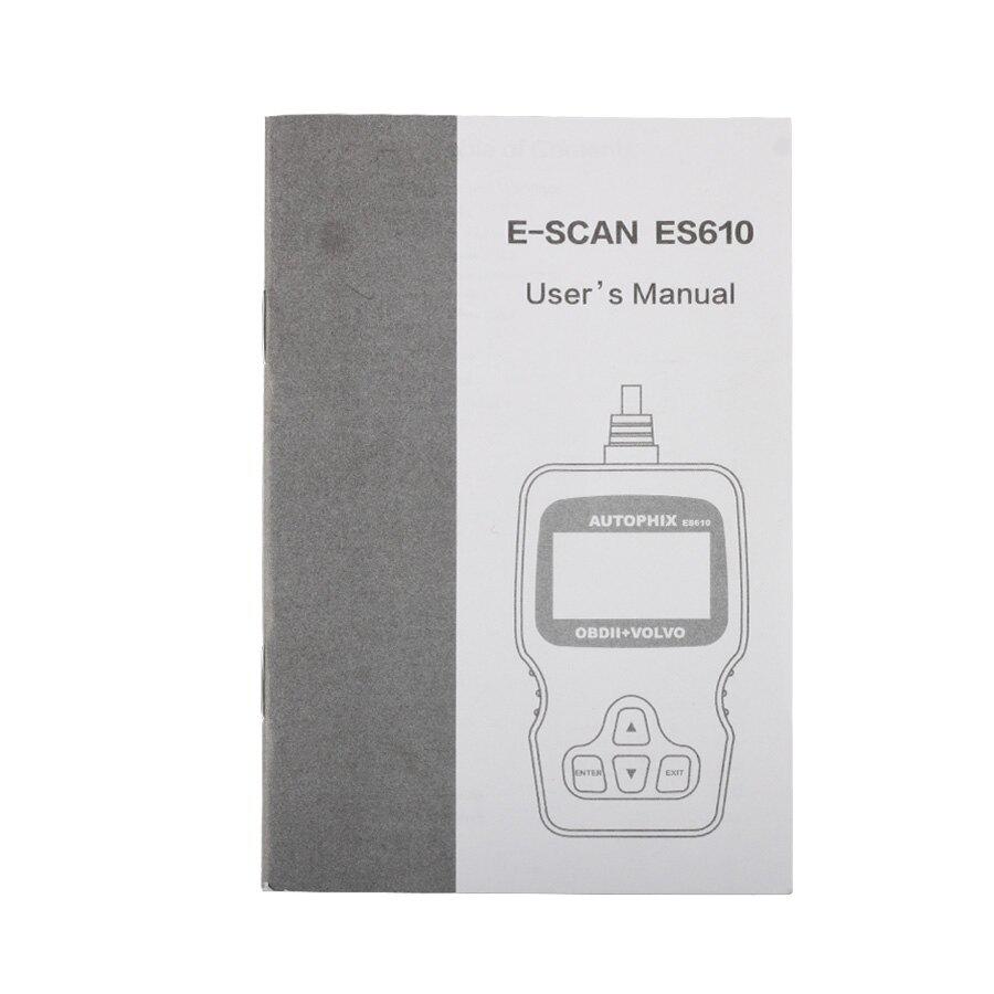 Volvo autophix es610 vehículo profesional obd2 eobd herramienta de diagnóstico