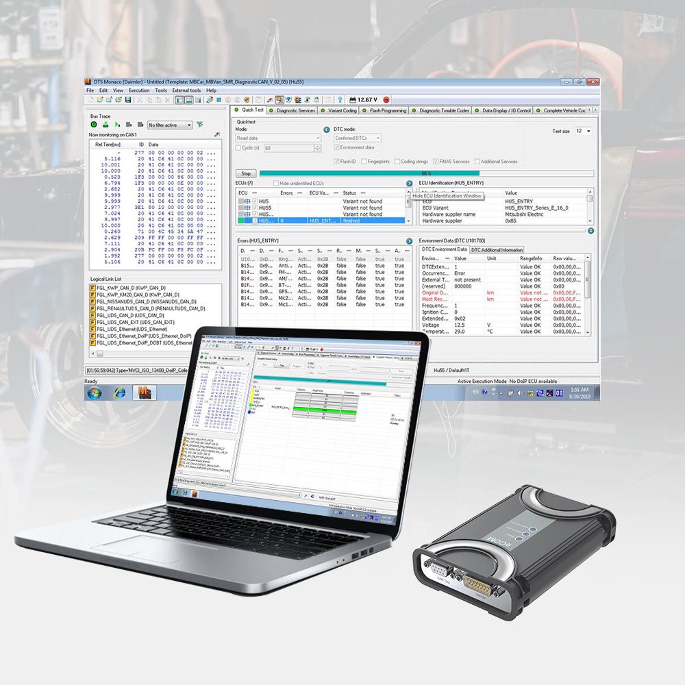 Herramientas de diagnóstico y programación de Mercedes - Benz ecom doip sin software