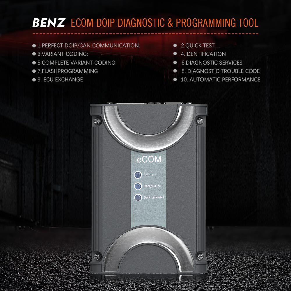 Benz ECOM Doip Diagnostic & Programming Tool without Software