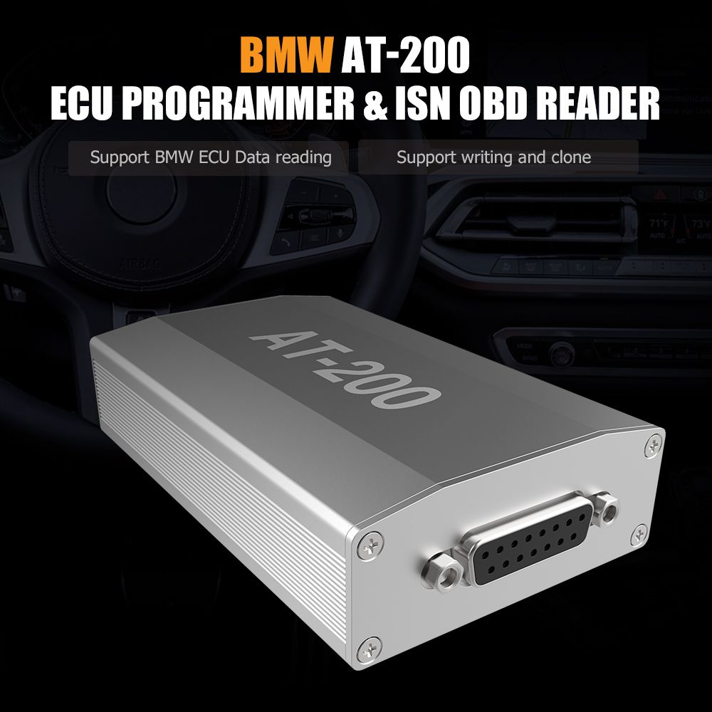 BMW at200 at - 200 v1.8.5, equipado con un programador de ECU totalmente habilitado y un lector isn OBD