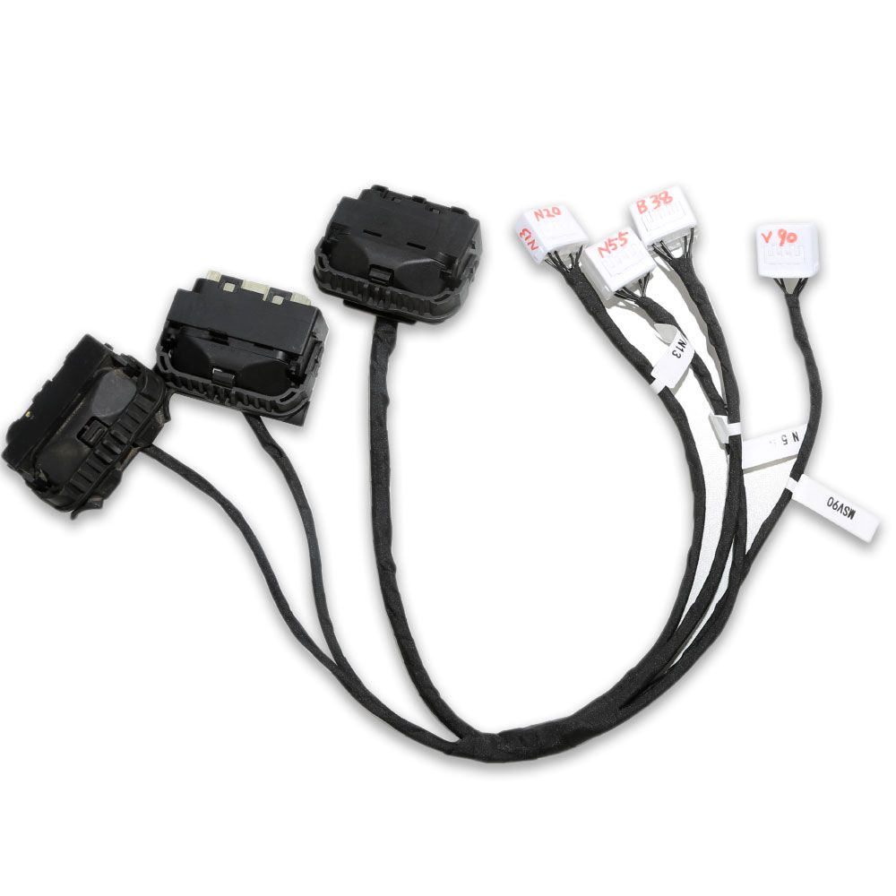 El cable clonado BMW DME viene con múltiples adaptadores b38 - n13 - N20 - n52 - n55 - msv90 para su uso con vvdi prog / CGDI BMW / at200