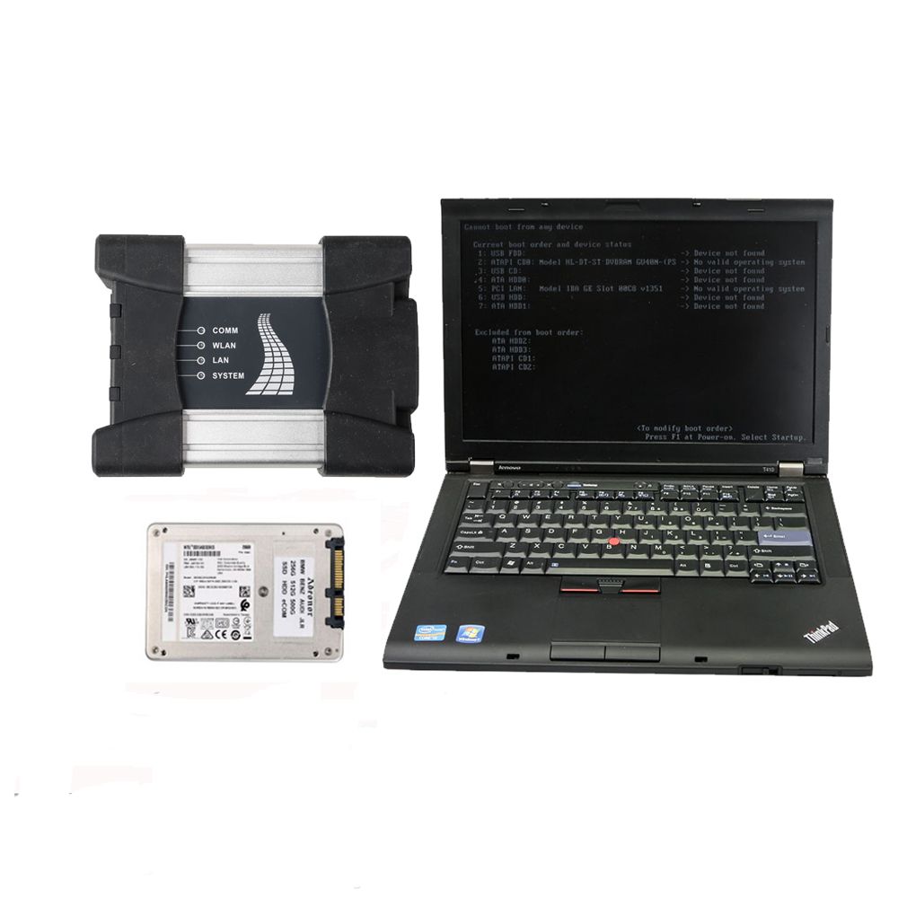 V2020.11 BMW ICOM Next A+B+C Diagnosis with Second Hand Lenovo T410 Laptop I5 CPU 4GB No Needs Activation