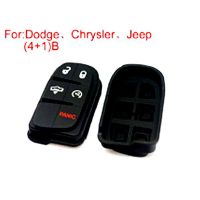 Botones de Goma 4 + 1 botones (para el jeep Dodge chrysler) 5 piezas / lote