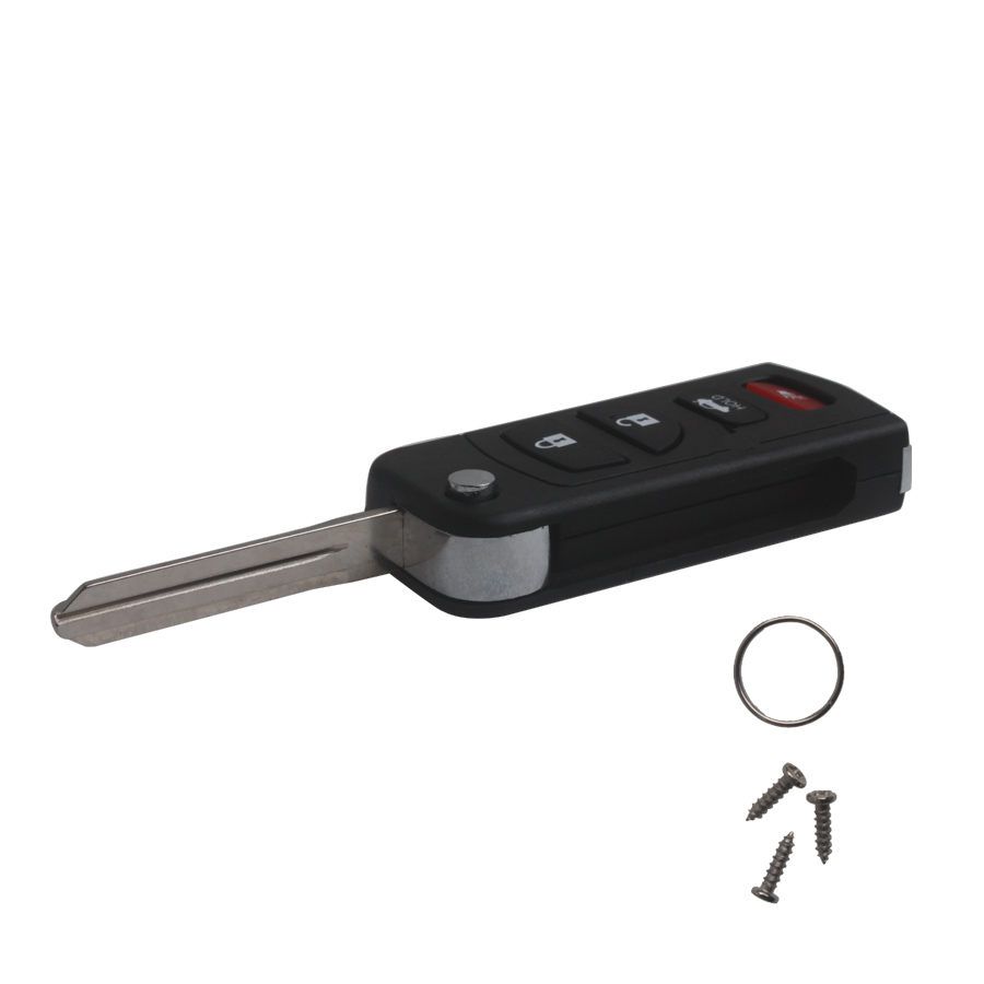 Buy Flip Remote Key Shell 4 Button For Nissan 5pcs/lot