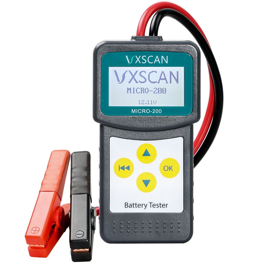 Probador / analizador de baterías automotrices de 12 voltios micro - 200