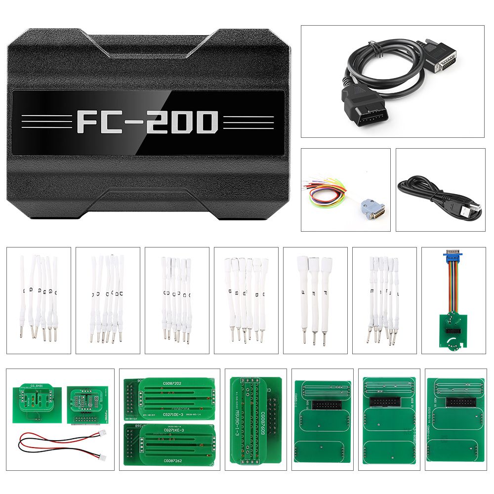 Versión completa del programador v1.1.1.0 CG fc200 ECU con nuevos kits de adaptadores 6hp y 8hp / msv90 / n55 / N20 / B48 / b58