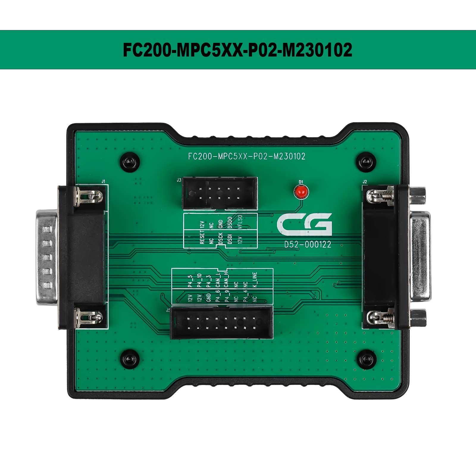 2023 CG fc200 mpc5xx Adapter fc200 - mpc5xx - P02 - m230102 para Bosch mpc5xx para leer / escribir datos en la Mesa de trabajo edc16 / me9.0 / med9.1 / med9.5