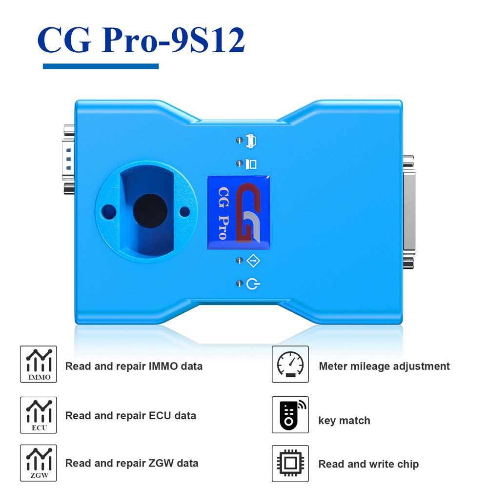V2.2.4.1 CG Pro 9S12 Programmer Full Version with All Adapters including New CAS4 DB25 and TMS370 Adapter