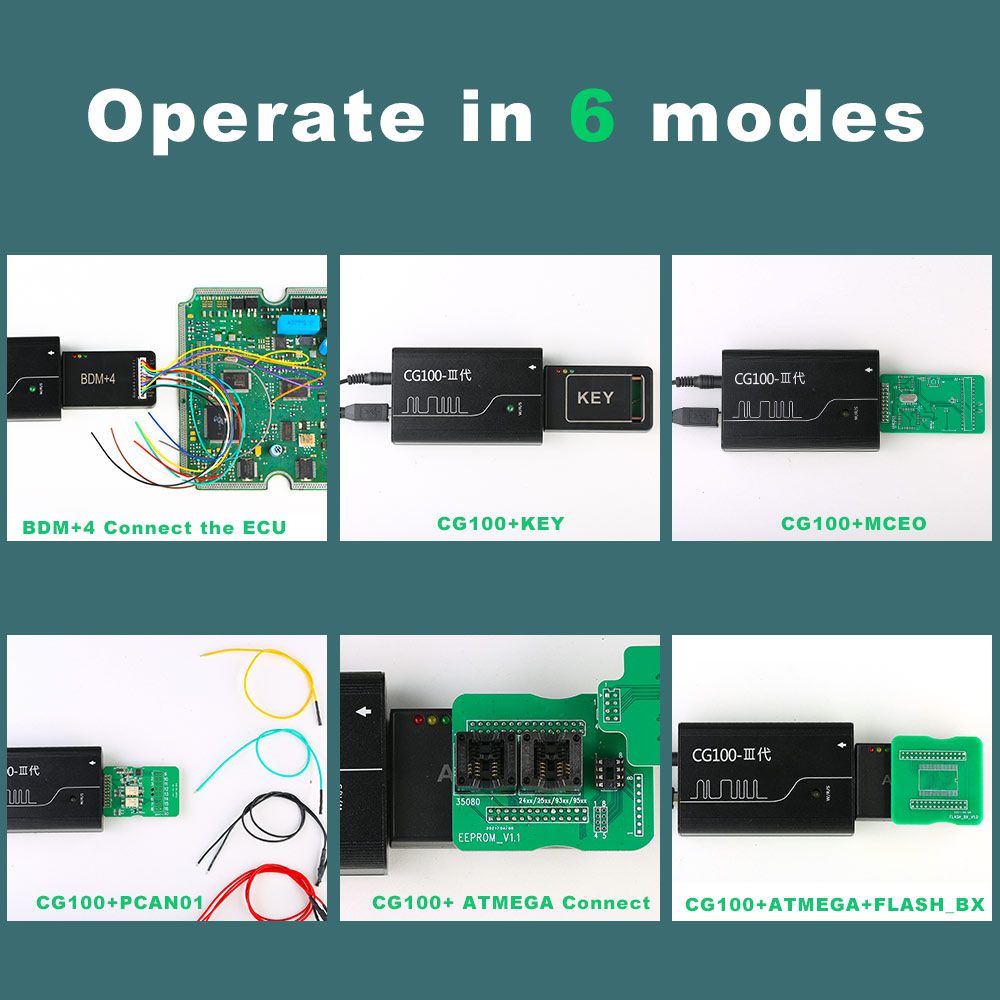 La versión completa del dispositivo de recuperación de airbag v6.5.8.0 cg100 prog III incluye todas las funciones de Renesas SRS e infiniteon xc236x flash