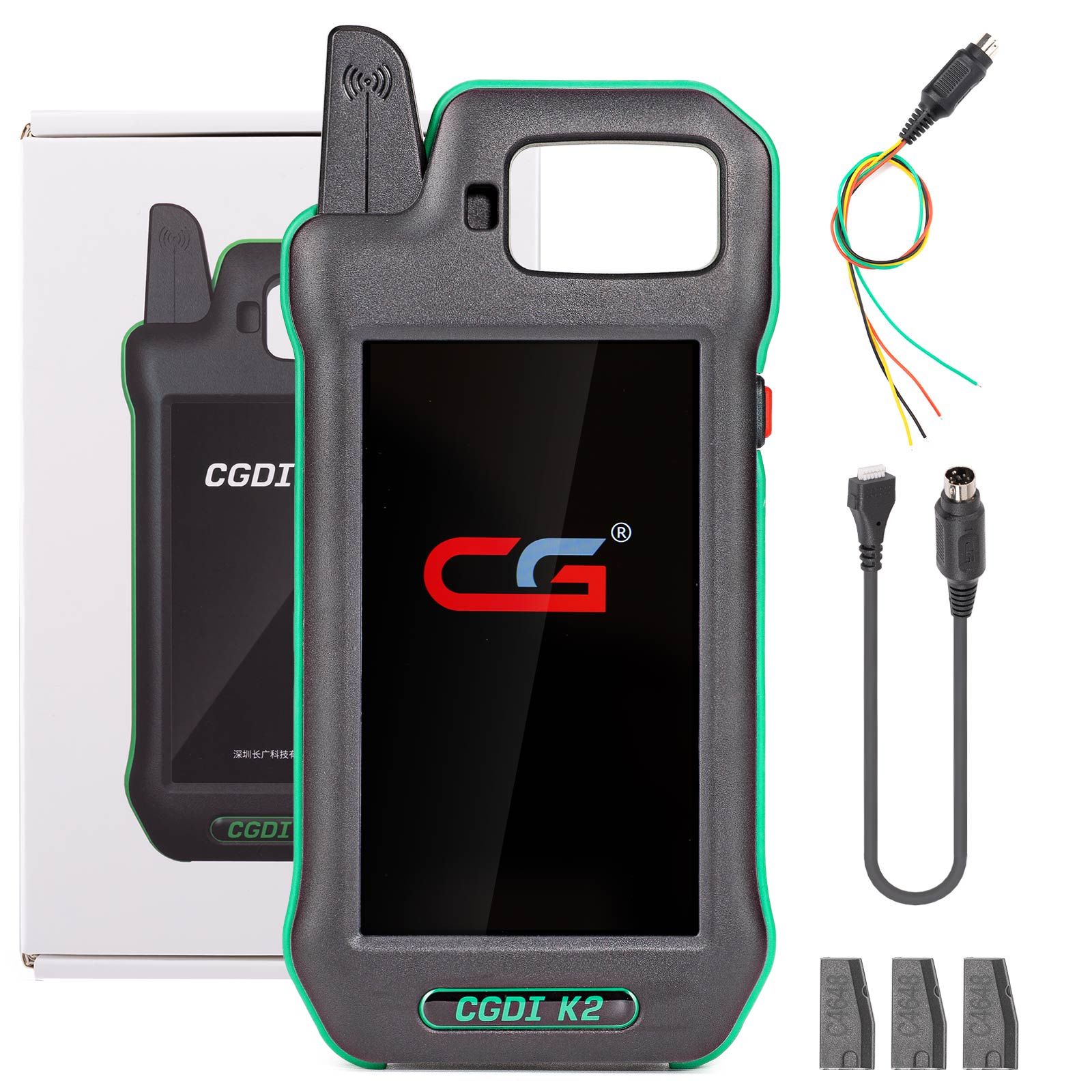 2026 CGDI K2 Remote Key Programmer Remote Generator With 3 pcs CGDI C4648 Super Chips Support 96Bit ID48 Copy Newly Add BMW BDC3 Key Copy