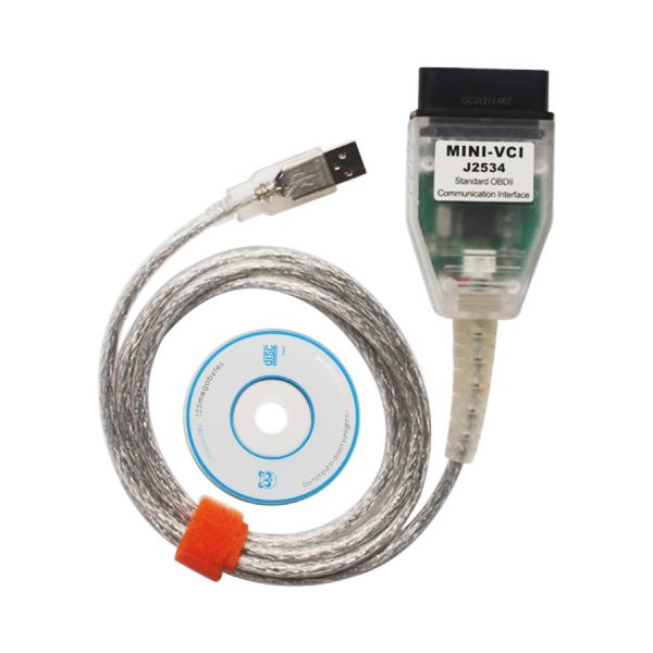 MINI VCI J2534 with TIS Techstream V15.00.026 Single Cable For Toyota OEM Diagnostic Software