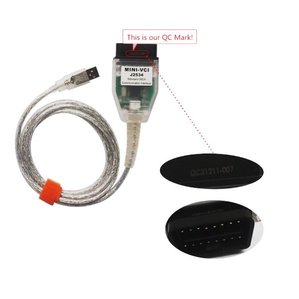 MINI VCI J2534 with TIS Techstream V15.00.026 Single Cable For Toyota OEM Diagnostic Software