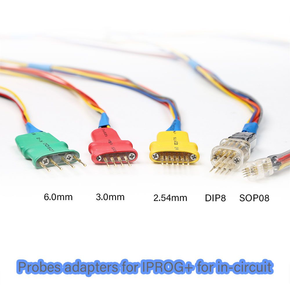 Los adaptadores de sonda baratos iprog + para el ECU en el circuito se utilizan con iprog + programer y xprog