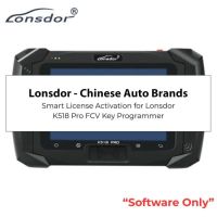 Chinese Auto Brands License CHANGHE/ BRILLIANCE/ HAFEI/ HAWTAI/ CHANGAN/ DONGFENG/ SOUEAST/ ZOTYE/ YEMA/ BESTURN/ PROTON/NETA for Lonsdor K518 Pro FCV