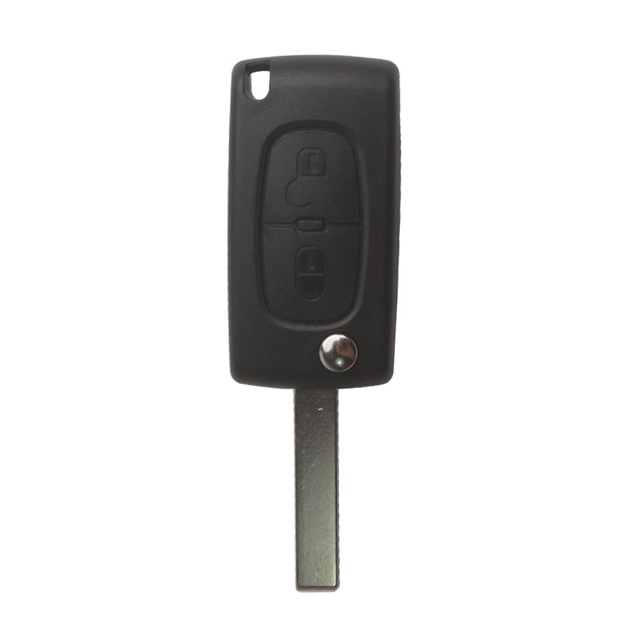 Citroën 5 piezas / lote de carcasa de llave de control remoto 2 botón hu83 2b (con ranura)