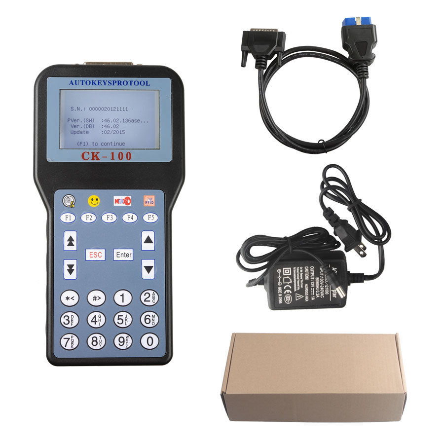 Newest V46.02 CK-100 CK100 Auto Key Programmer With 1024 Tokens Add New Car Models(Ford, Honda and Toyota)