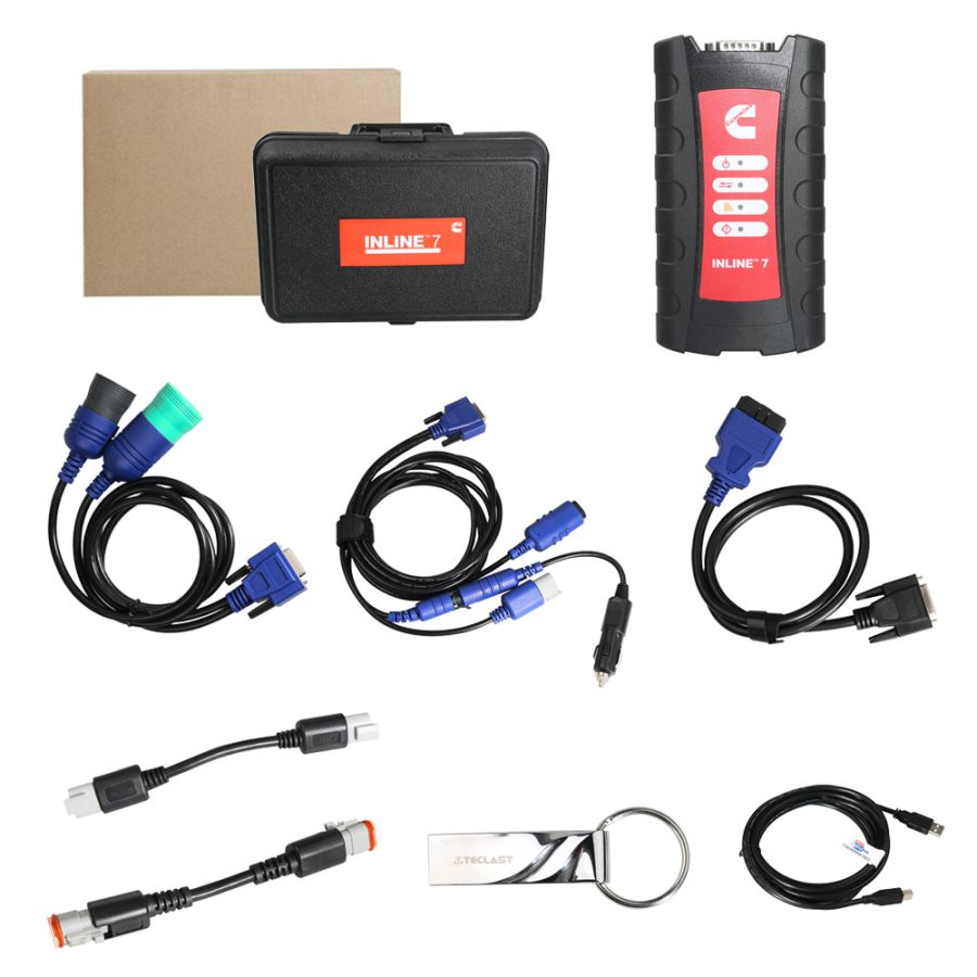 Cummins INLINE 7 Data Link Adapter with Insite 8.5 Software Multi-language Truck Diagnostic Tool