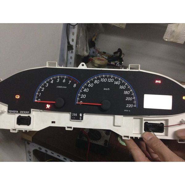 Reemplazo de pantalla LCD del salpicadero Toyota vios 2008 - 2012