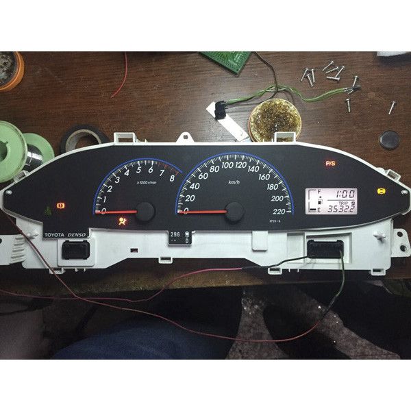 Reemplazo de pantalla LCD del salpicadero Toyota vios 2008 - 2012