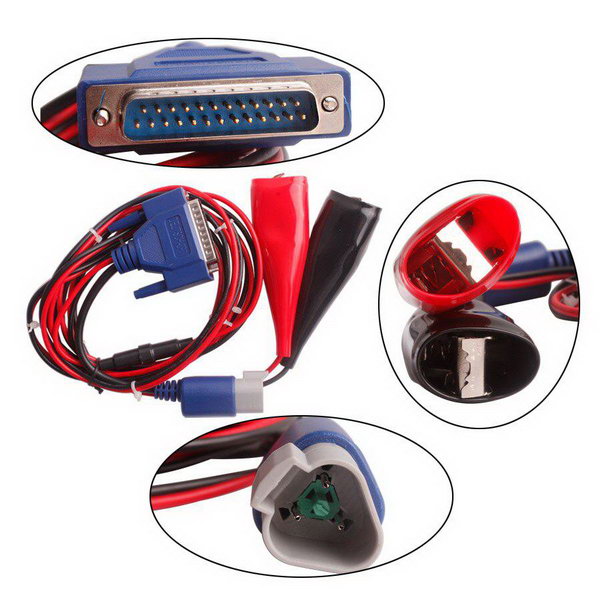 DEUTSCH 3pin Cable+Special Red and Black Big Clip for DPA5 Scanner