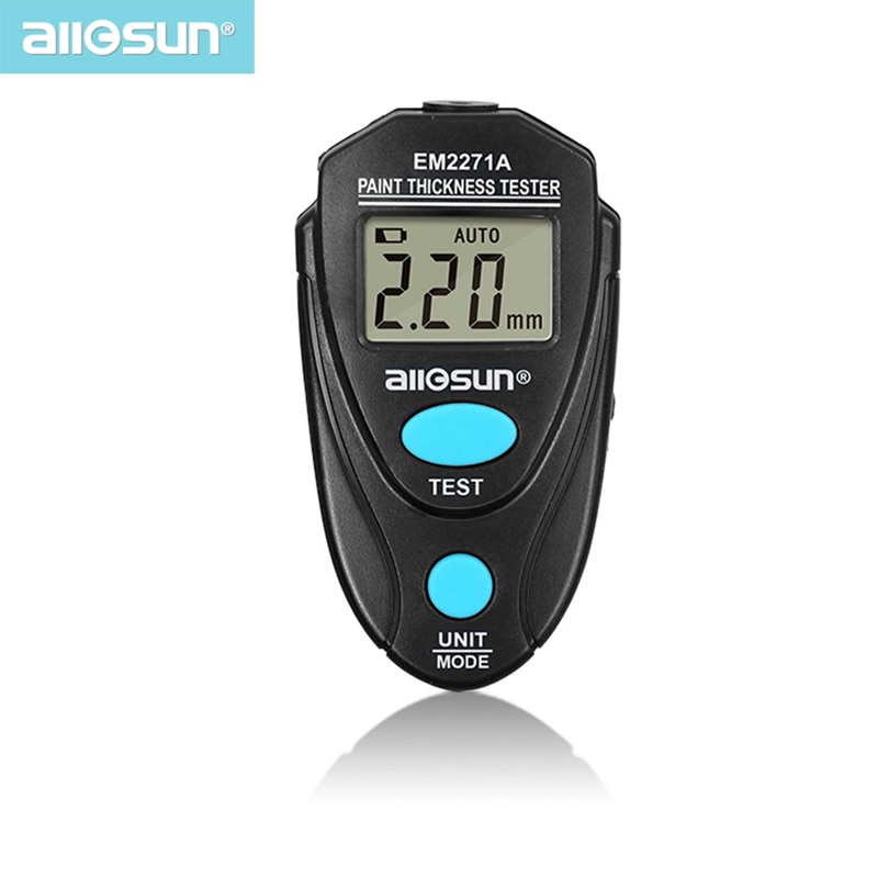 EM2271A Digital Thickness Gauge Coating Meter  Fe/NFe 0.00-2.20mm for Car Thickness Meter  Russian Manual