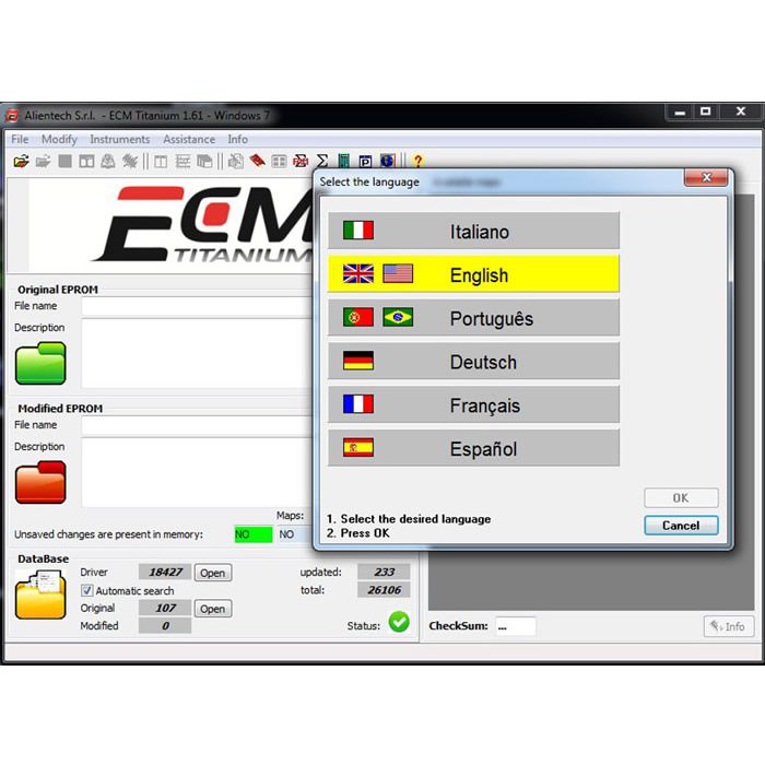 El último ECM titanium 1.61 para kess v2 y ktag, con más de 26.000 unidades