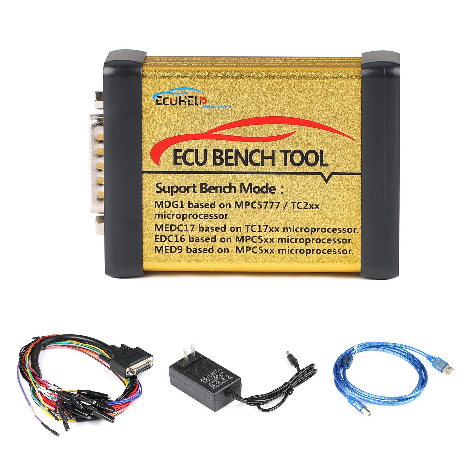 2023 ecuhelp ECU Bench Tool versión completa (con licencia) admite md1 mg1 edc16 med9 sin necesidad de abrir el ECU