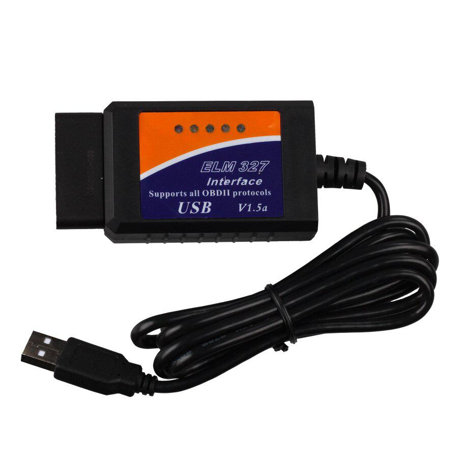 Escáneres elm327 V1.5 OBDII eobd canbus de plástico, sin chip ft232rl