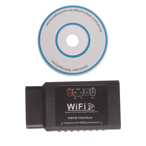 La herramienta de diagnóstico de fallas elm327 WiFi obd2 eobd admite Android y el software iPhone / iPad v2.1