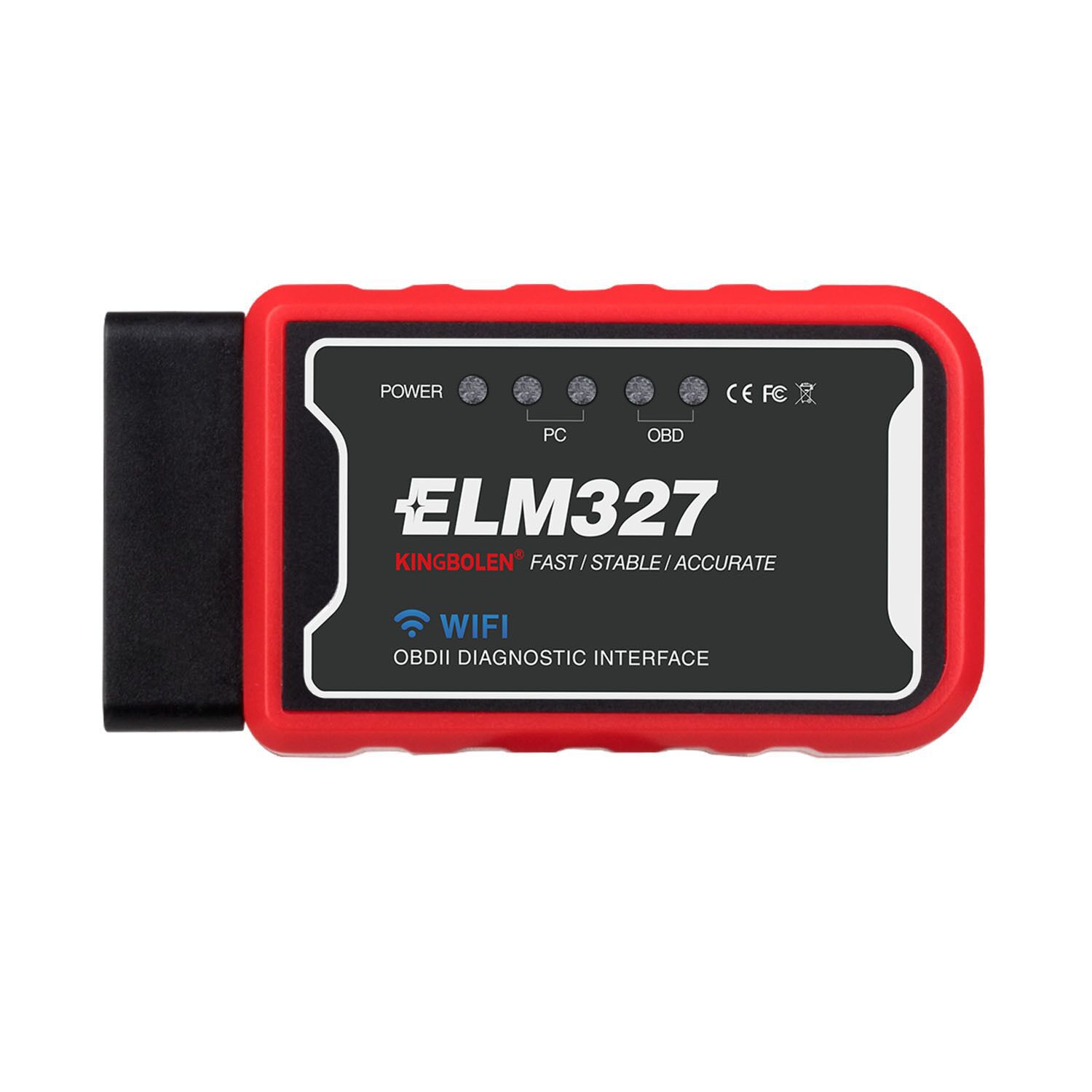 Herramienta de instrumento de diagnóstico de fallas automotrices WiFi OBD II Elm 3227 de alta calidad para sistemas Android y Apple iOS pic25k80 chip obd2 Elm 327