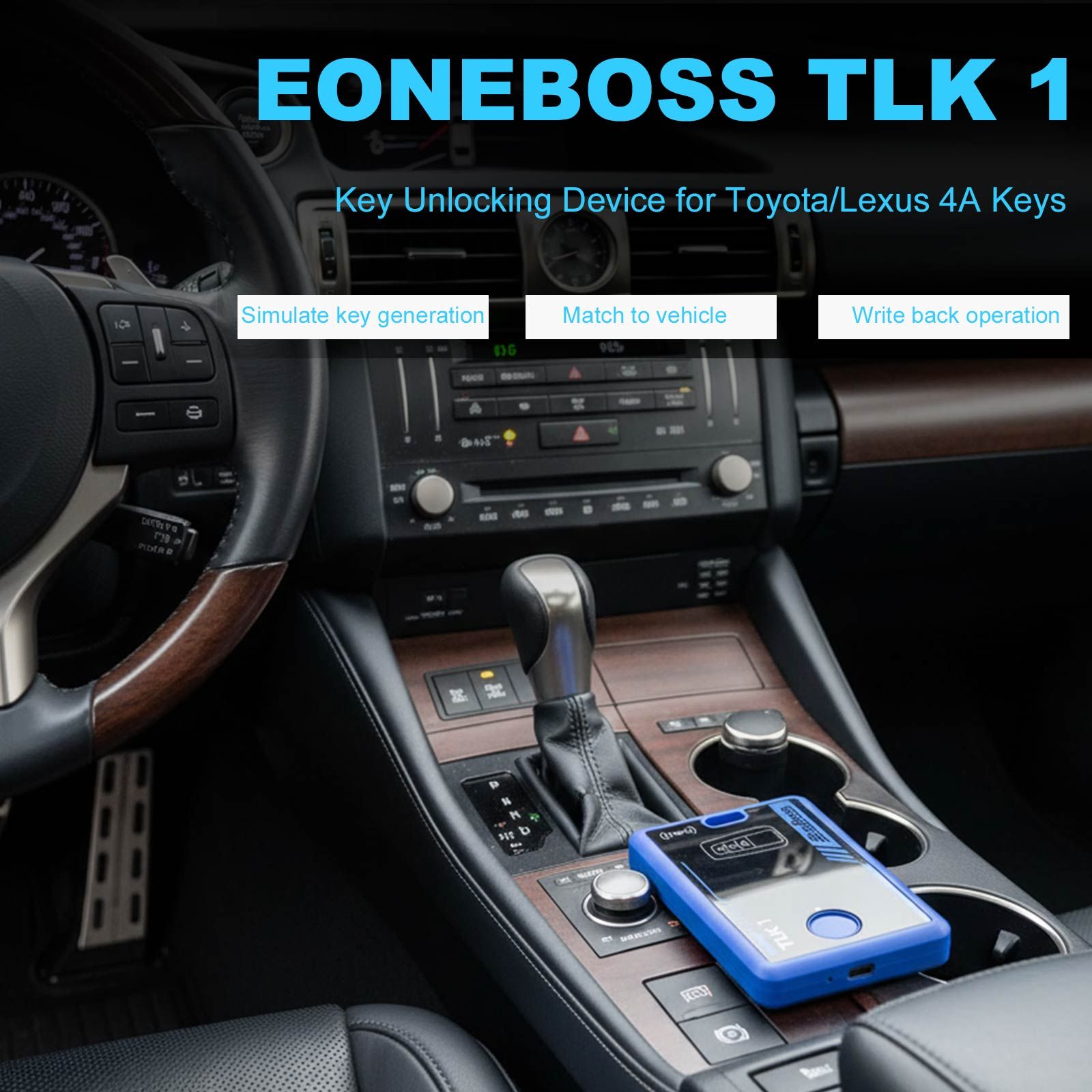 EONEBOSS TLK1 Key Unlocking Device Plus GODIAG IM001 Locked Key Reuse Tool for Toyota/Lexus Support 8A-AA BA B9 B8 & 4A-AA BA