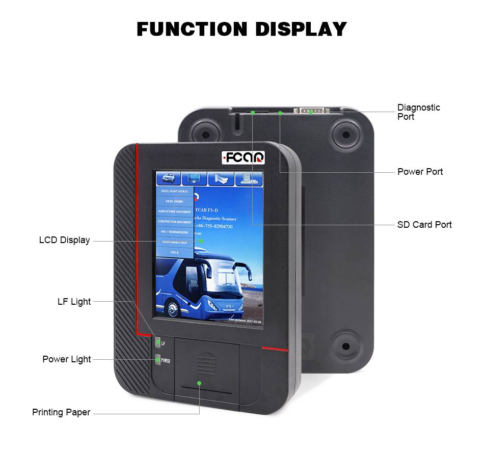 Fcar-F3-D Original Scanner For Heavy Duty