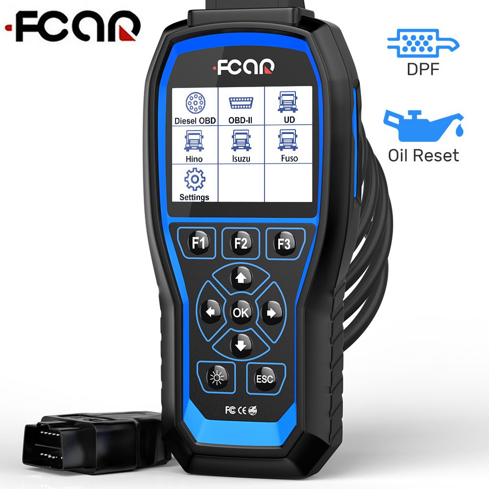 Fcar 506 pro f506 herramienta de diagnóstico de fallas de todo el sistema DPF aceite reciclado restablece la herramienta de diagnóstico OBD 2