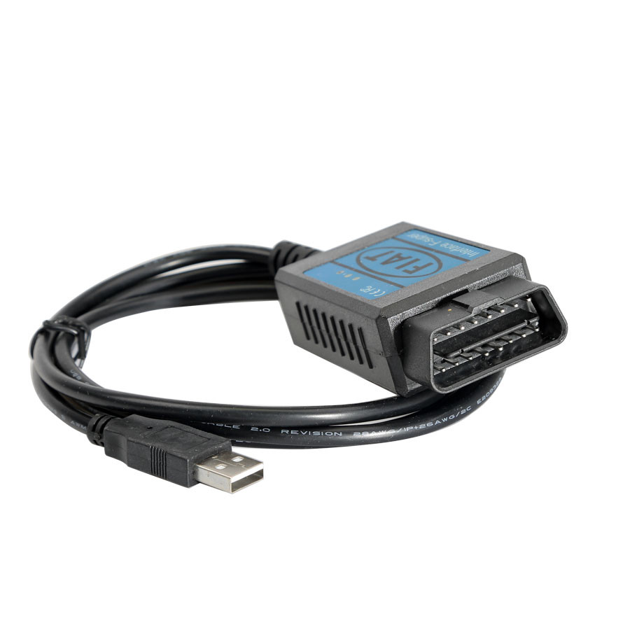 Escáneres Fiat obd2 eobd cable de diagnóstico USB