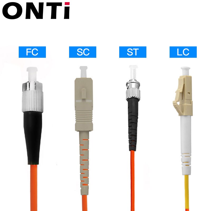 Onti 1000mbps multimodo LC - LC fibra óptica saltador de fibra óptica UPC LC - ST mm fibra óptica saltador duplex om2 3M 10m 30m