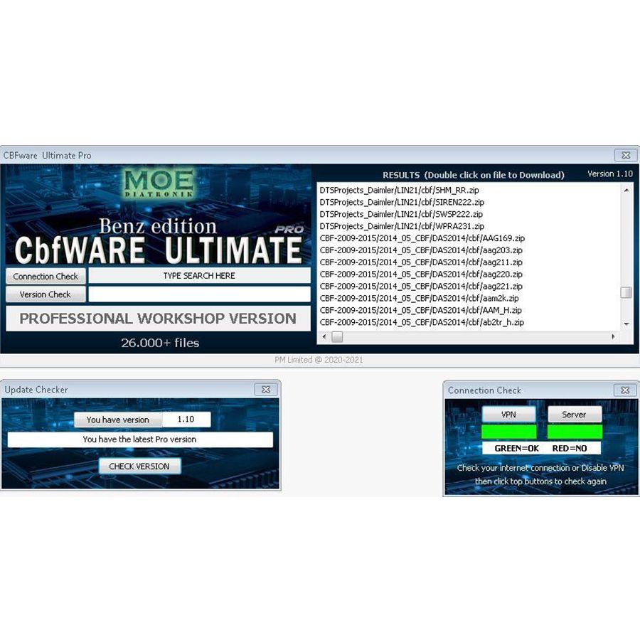 Flashware Ultimate pro y cbfware Ultimate pro 1 año de acceso ilimitado a pro (365 días) para todos los talleres Mercedes - Benz