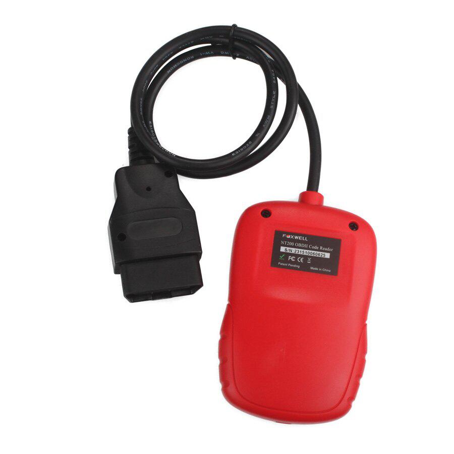 Foxwell can OBDII / eobd Code Reader nt200 multilingüismo y actualización de la vida útil gratuita