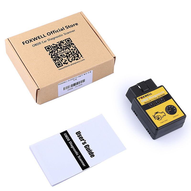 Foxwell obd2 eobd escaneo de automóviles Elm 327 versión Bluetooth lector de código de motor OBDII OBD 2 escaneo de automóviles herramienta de diagnóstico de automóviles