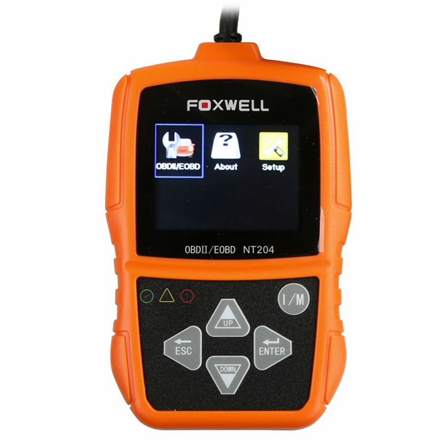 Foxwell nt204 obd2 can herramienta de diagnóstico lector de código de falla disponible en varios idiomas