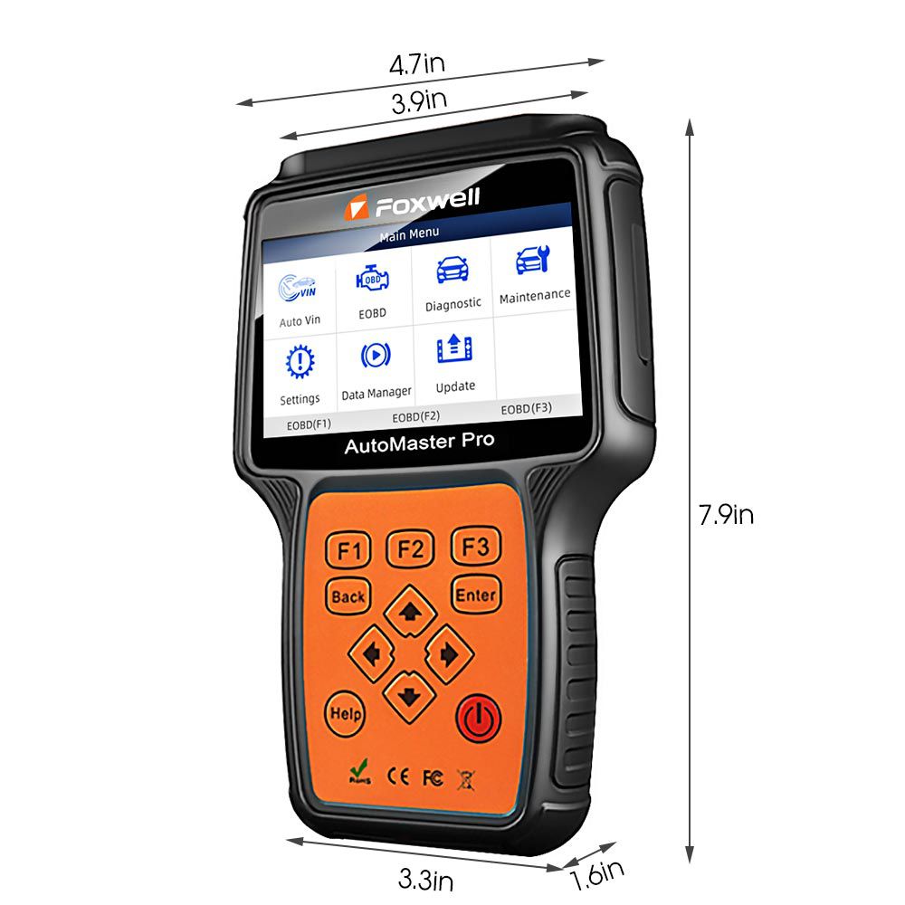 Foxwell nt680 escáner de diagnóstico de todo el sistema, con luz de aceite / restablecer de mantenimiento + función epb, nt624 versión más nueva