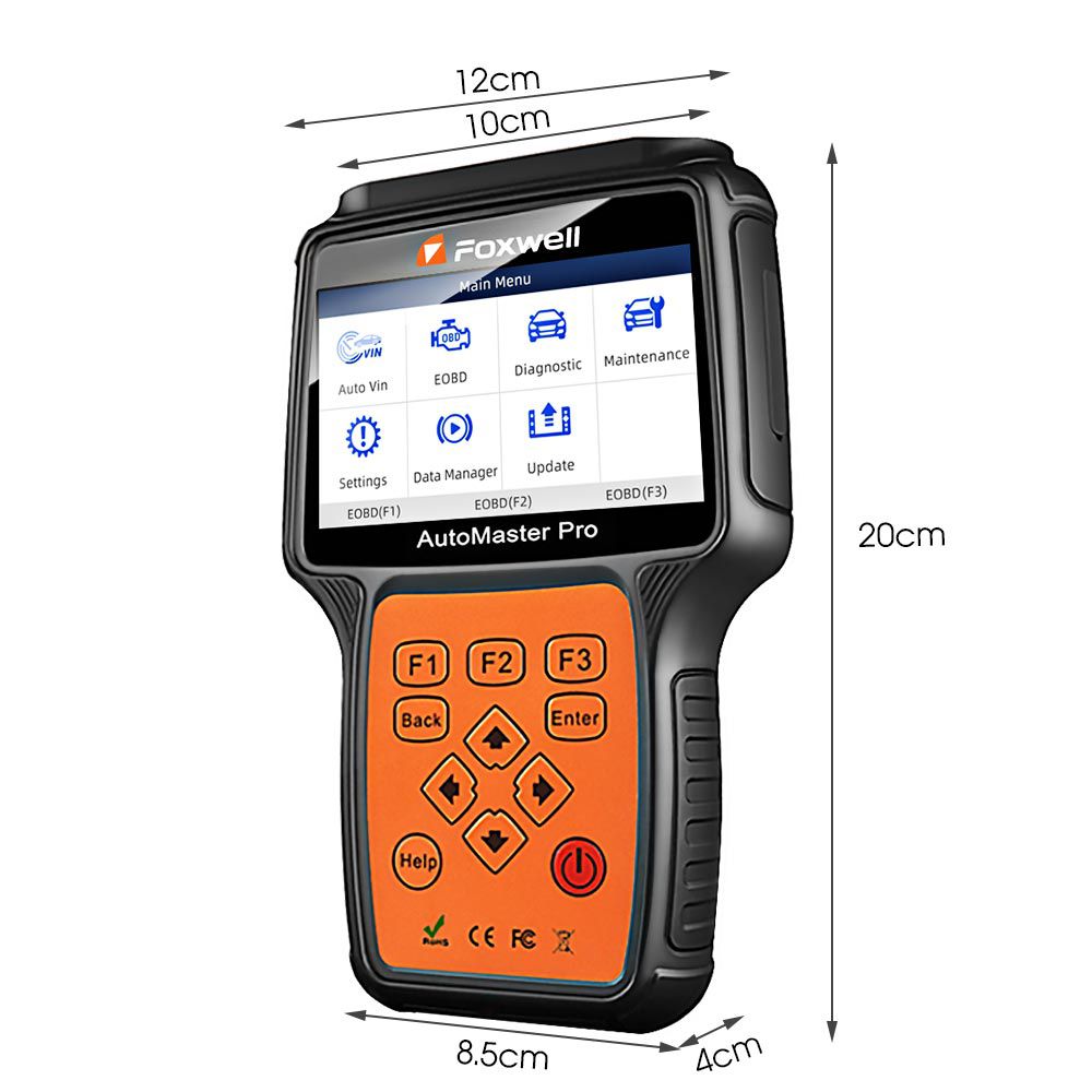 Foxwell nt680 escáner de diagnóstico de todo el sistema, con luz de aceite / restablecer de mantenimiento + función epb, nt624 versión más nueva