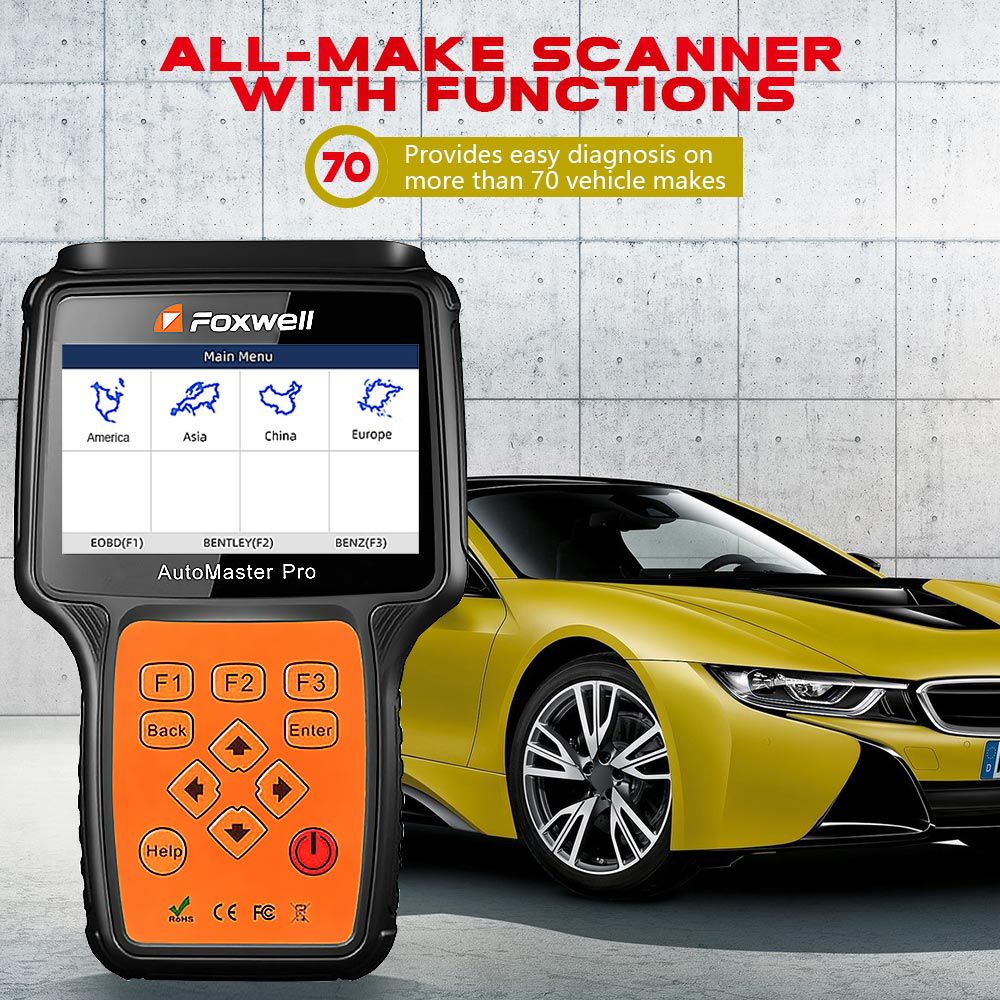 Foxwell nt680 pro all System all makes scanner con la actualización de funciones especiales nt644 Pro