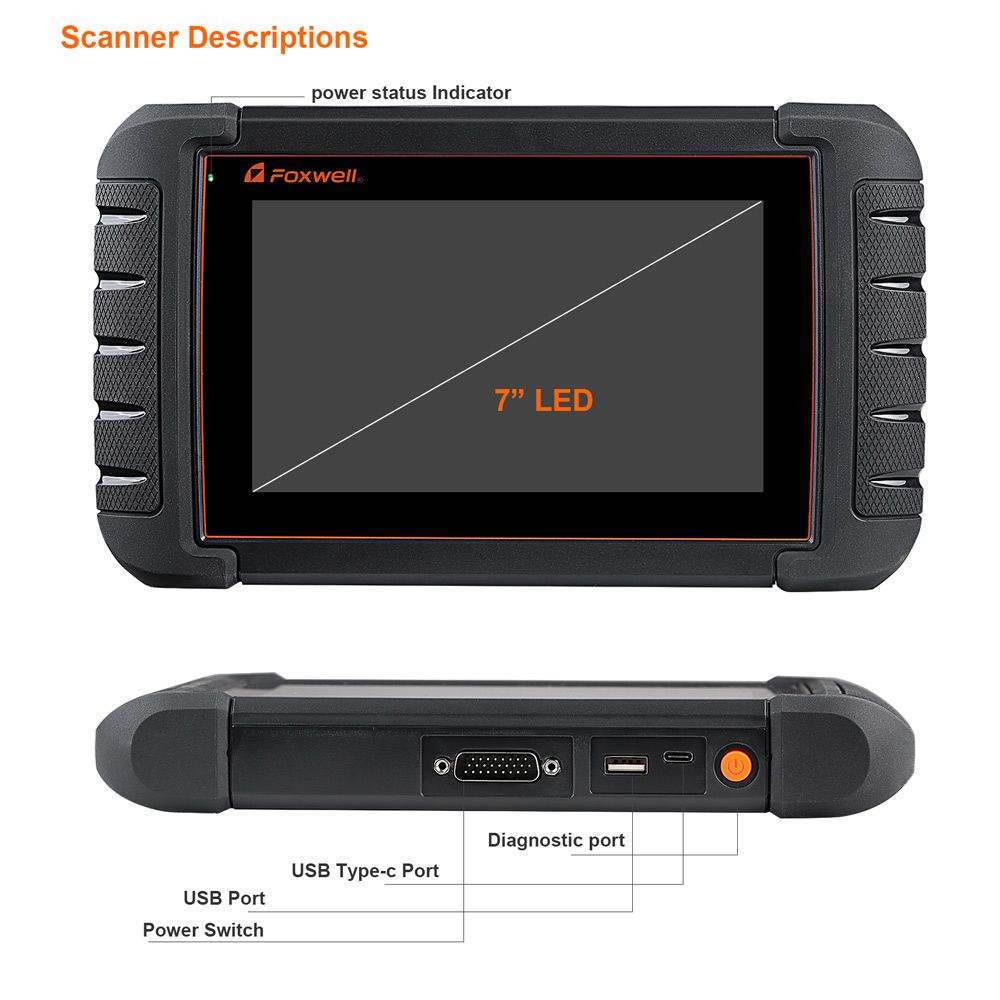 Herramienta de diagnóstico de todo el sistema foxwell nt809 con 28 funciones de mantenimiento de reinicio