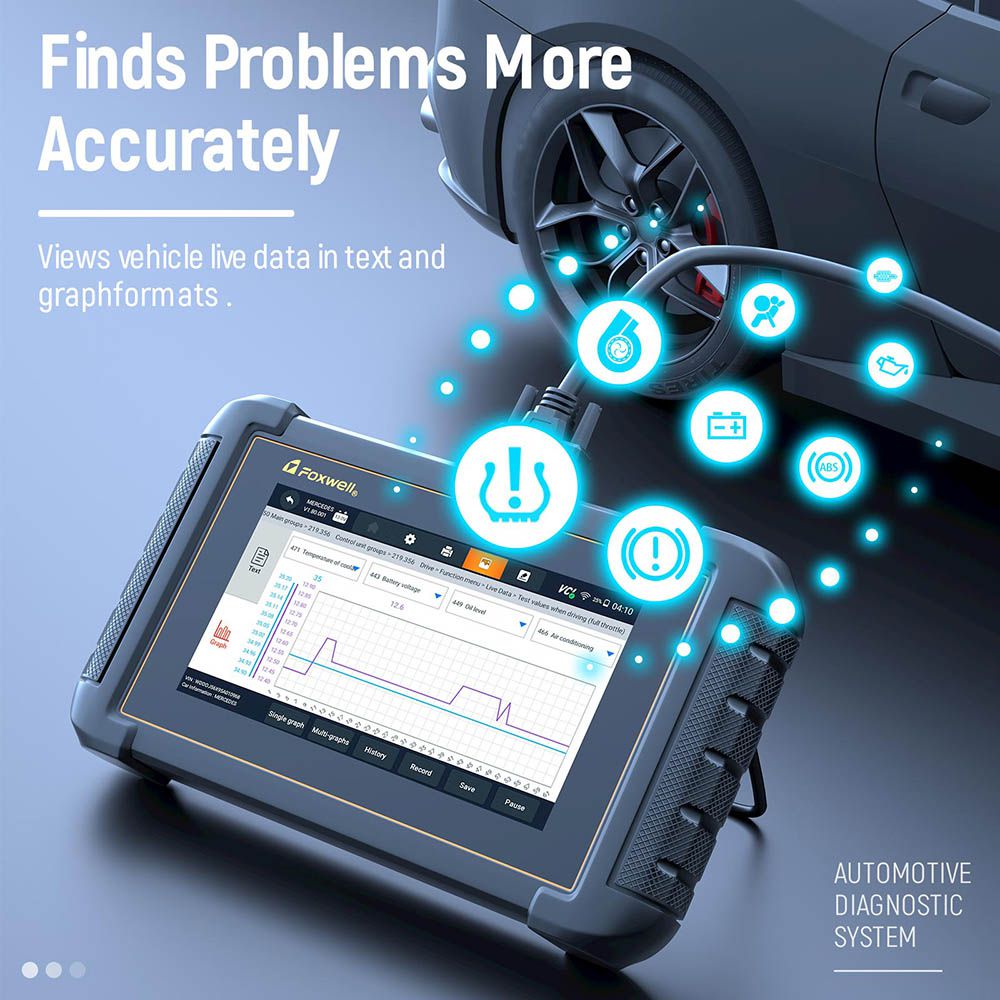 Foxwell NT809 All System Diagnostic Tool with 28 Reset Service Functions