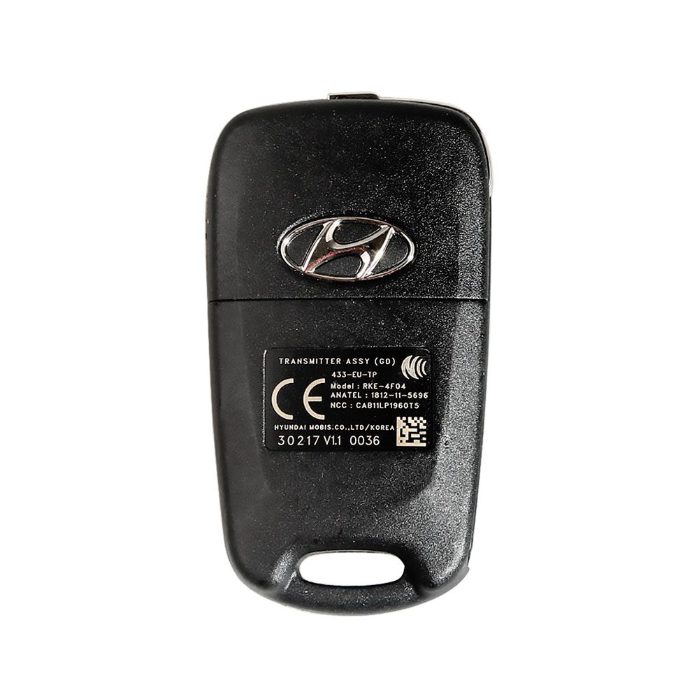 Genuine Hyundai i30 3 Button solapa llave de control remoto 2012 + 433mhz 4d60 chip rke - 4f04 (gd) 95430 a5100