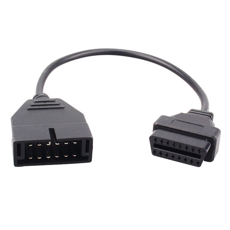 Conector de diagnóstico automático OBDII OBD 2 conector para cable GM de 12 a 16 agujas GM12 para adaptadores de escáneres automáticos para vehículos GM